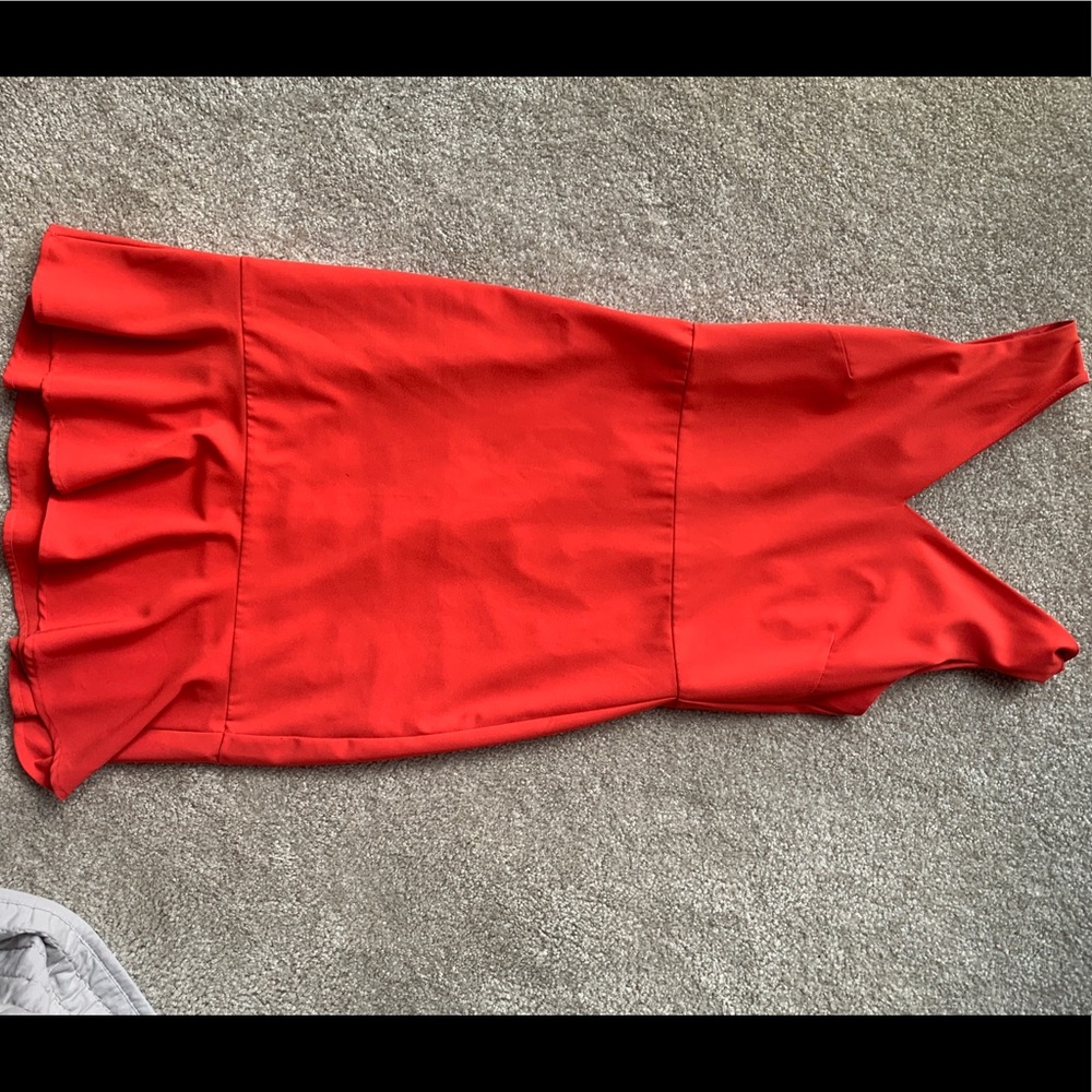 COPY - Red ruffle dress from banana